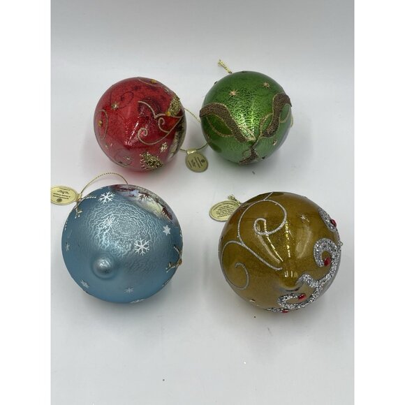 Thomas Kinkade Bradford Exchange Light Up The Season Christmas Ornaments Tested - Picture 6 of 16